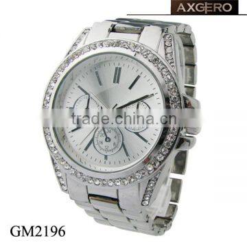 Chinese brands chronophy crystal ladies geneva platinum watch