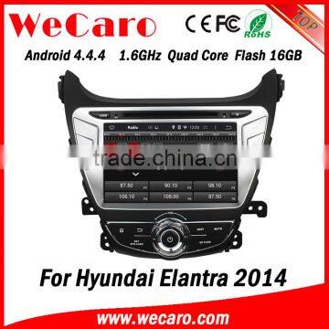 Wecaro WC-HE8054 Android 4.4.4 car multimedia system double din car dvd player for hyundai elantra 2014 stereo 16GB Flash 2014