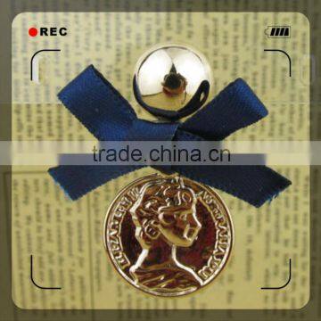 100% brass copper alloy coin fashion earring earring stud