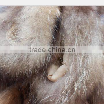 Natural Color Garment Real Raccoon Fur Collar , Customized in Length photo-4