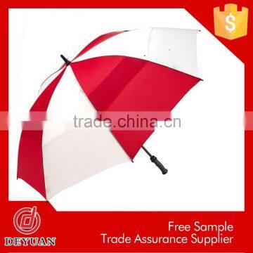 cocktail dress promotional deluxe red and white golf umbrella                        
                                                Quality Choice