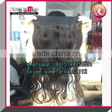 Arison Hair Flip in hair extension Halo hair extensions remy peruvian hair