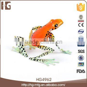 Made in china 16x14x9 CM frog shape metal handmade creative art gift crafts decorations for garden