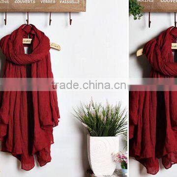 Wholesale Long Soft Large Plain Viscose Shawl photo-6