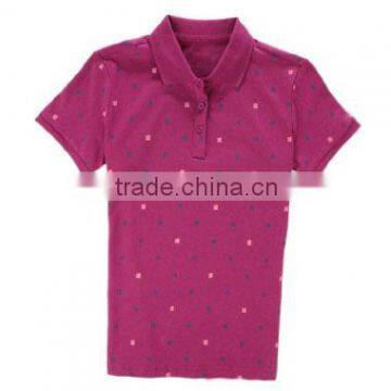 wholesale custom women print polo shirt custom wholesale