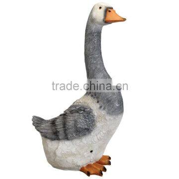 Goose Motion Sensor Statue-Weather Resistant Hand-painted Life Size Polyresign Sculpture Honks at Passersby