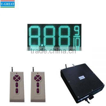 24 Inch RF Control Green 8.88 9/10 LED Gas Price Digital Sign Board