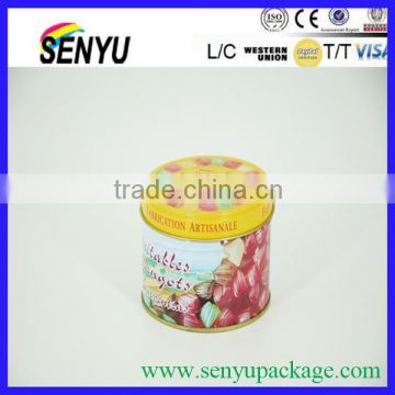 Beautiful and Colorful package tin box for candy