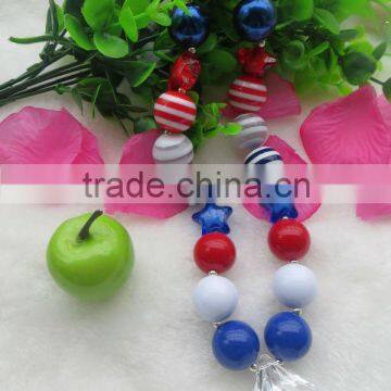 Look!! Latest Design Cute cabochon pendant kid chunky necklace !!Chunky Bubblegum Beads necklace For KidsJewelry