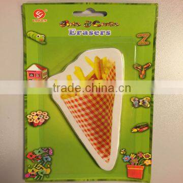 High Quality 3D Food Shaped Erasers