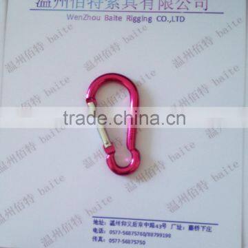CHINA ALUMINUM CARABINER SNAP HOOK PROFESSIONAL MANUFACTURER 5*50 MM photo-4