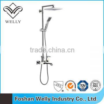 Square Shower Head Bathroom Rainfall Shower Faucet Set