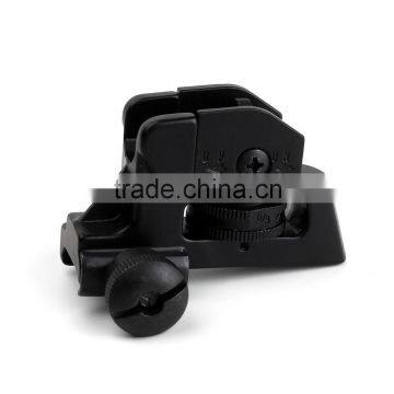 Hunting Tactical Detachable Compact Backup Iron Rear Sight With Full Windage Elevation Adjustment photo-1