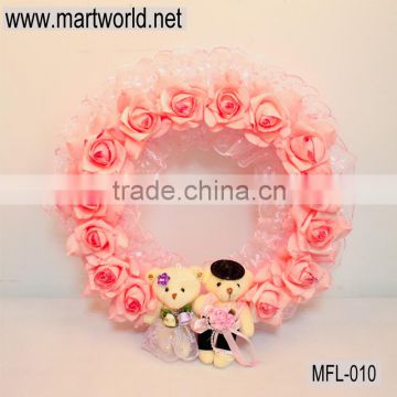 Beautiful decorative wreath for wedding decoration,artificial flowers for home,hotel,event,party&weddingdecoration(MFL-010)