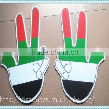 foam hand;cheering foam hand;foam sponge hand ;foam hand with finger