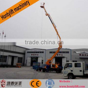 hot sale self-propelled hydraulic articulated boom lift/truck mounted aerial work platform