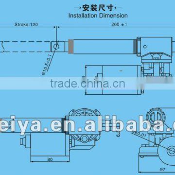 10000N FY015 large fast speed industry micro motor Linear actuator waterproof IP65