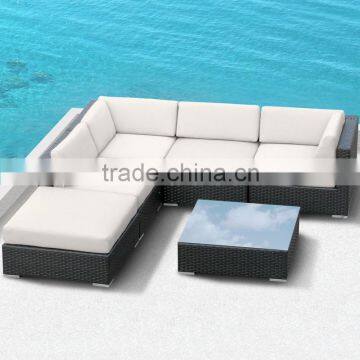 Outdoor Garden Back Yard I shape Poly Rattan Wicker Sofa Set                        
                                                Quality Choice