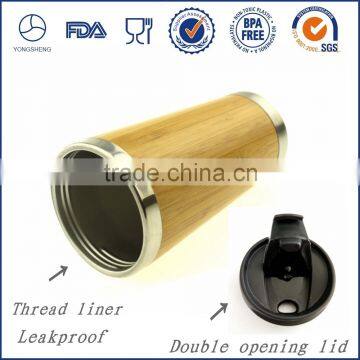 Bulk Supply Natural Double Wall Bamboo Coffee Cup/bamboo Cup Mug Quality Choice photo-5