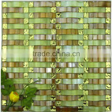 MIX-radian glass mosaic, glass mosaic of two colour, camber glass mosaic