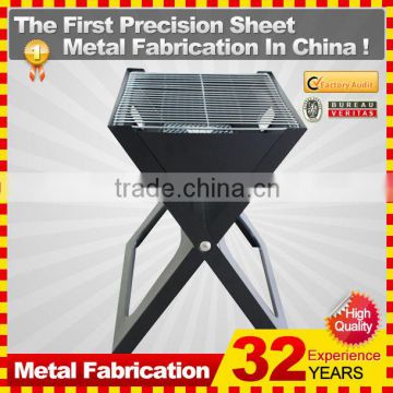 commercial rectangular charcoal bbq grill