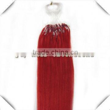 Best Selling #Red, Soft & Tangle Free, Virgin brazilian micro ring loop hair extensions