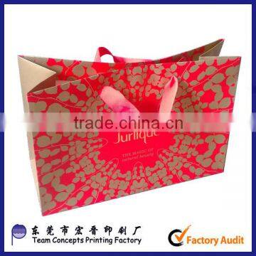 oem production customized famous luxury brand paper bag