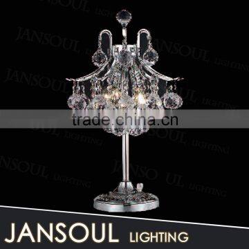 china supplier popular christmas table top centerpieces crystal chandelier table lamp with chinese top k9 crystal balls