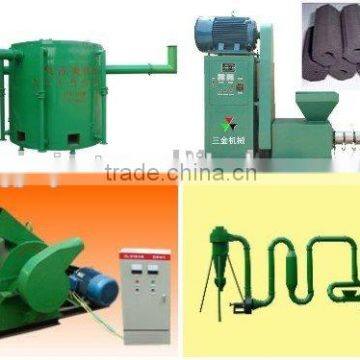 wood charcoal making machine