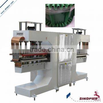 High frequency welding machine for conveyor belts