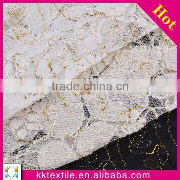 golden wedding decoration girl dress lace fabric