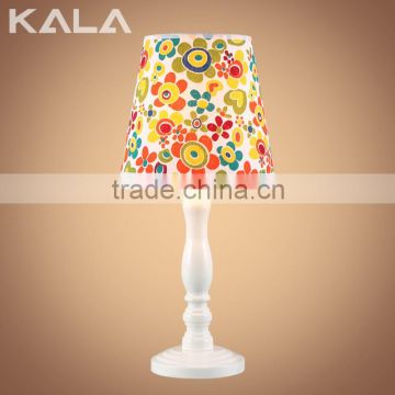 Wooden table lamp, wood carving table lamp with country style