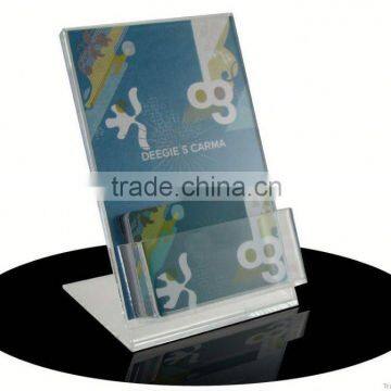 Hot Sale clear hanging acrylic brochure holder in Artificial Design