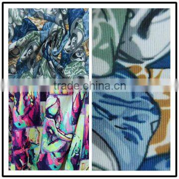 Knitting custom digital printing 88 polyester 12 spandex fabric                        
                                                Quality Choice