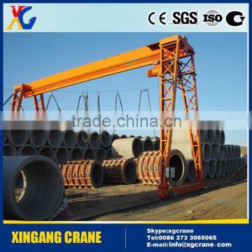 mobile electric box-type small gantry crane with single beam 10ton