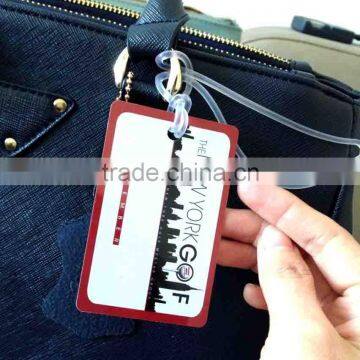 individual packing comic plastic suitcase tags (M-PT297)