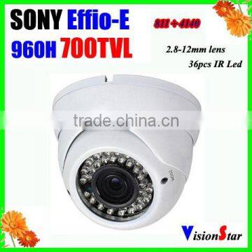 Color Security Cctv Camera Module 960h 700tvl Sony Effio-E 811+4140 Motion Detection 2.8-12mm Varifocal Lens Metal Video Camera photo-2