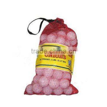 Onion sacks pp leno mesh onion bags label bags