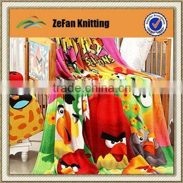 2014 New style 100% polyester printed baby blanket wholesale