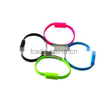 2015 new innovative product trendy fashion writband bracelet design fast speed data sync charge cable for android system phones