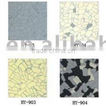 PVC floor tiles