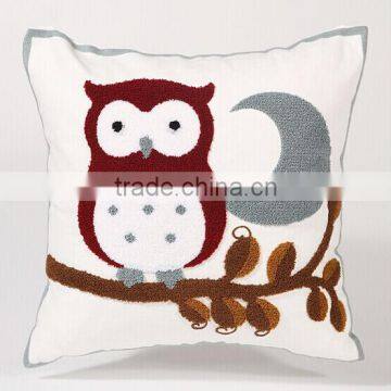 China handmade 100%cotton towel embroidered cushion covers, stock covers