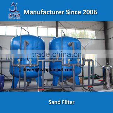 Manganese sand filter for wastewater treatment