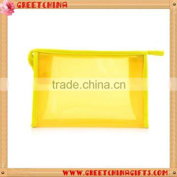Transparent pvc cosmetic zipper bag for promotion bag waterproof