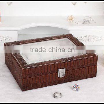 10 Watch Display bo of High-end Crocodile Pattern bo Jewelry bo Foreign Trade Fashion Men's Watch bo photo-2