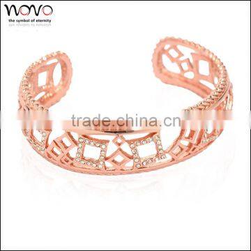 Factory direct wholesale fashion women rose gold bangle