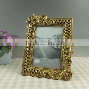 Gold color painting resin romantic french frame