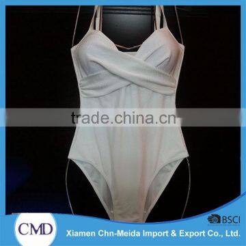 The Brief White Cross-Front Swimwear Women One-piece