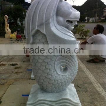 Sea Lion Statues for Sale White Marble Stone Hand Carved Sculpture From Vietnam photo-2
