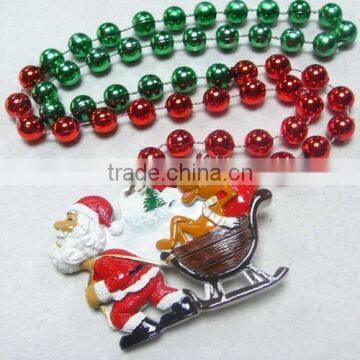 Wholesale Christmas Beads Poly Medallion Beads Christmas Necklaces